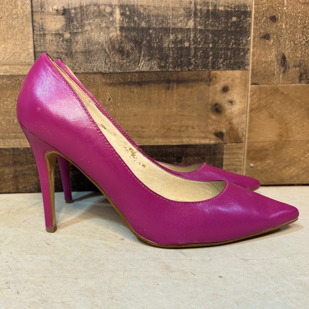 Colin Stuart Women's Mauve Pink Purple Leather Stiletto Heels 10 AB 157